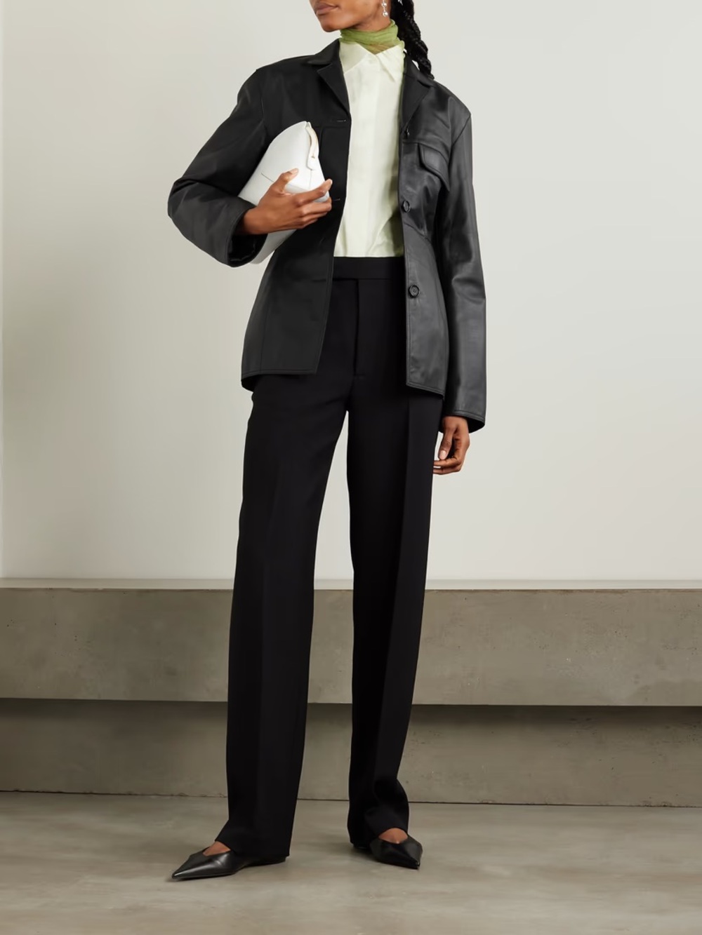 Toteme Hourglass Leather Jacket